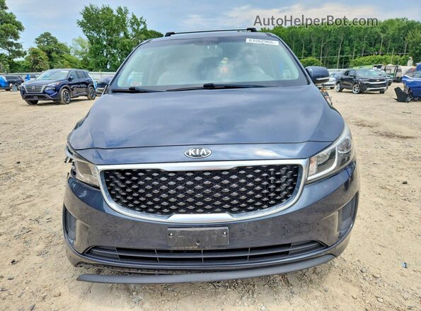 KNDMB5C11G6129711 2016 KIA SEDONA Black Դիմացի տեսք