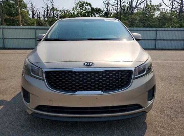 KNDMB5C11G6151868 2016 KIA SEDONA Tan Вид спереду