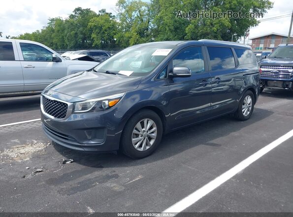 KNDMB5C11G6200938 2016 KIA SEDONA Gray Front left