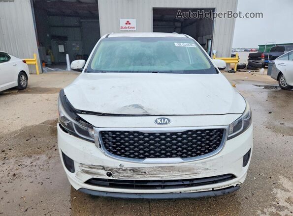 KNDMB5C11H6325942 2017 KIA SEDONA White Դիմացի տեսք