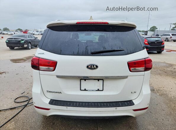 KNDMB5C11H6325942 2017 KIA SEDONA White Հետևի տեսք