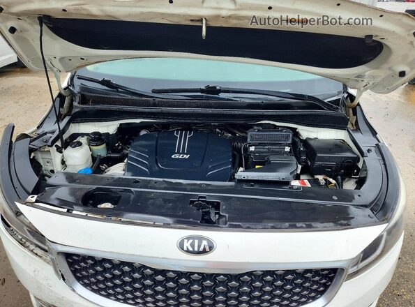 KNDMB5C11H6325942 2017 KIA SEDONA White Շարժիչի բաժամունքի տեսք
