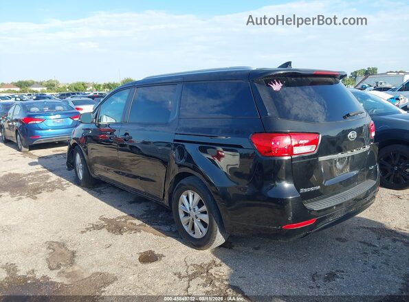 KNDMB5C11H6330428 2017 KIA SEDONA Black Задня ліва чверть