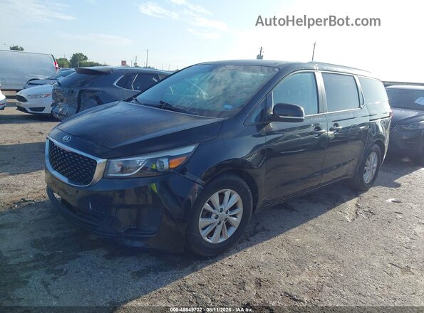 KNDMB5C11H6330428 2017 KIA SEDONA Black Передня ліва чверть
