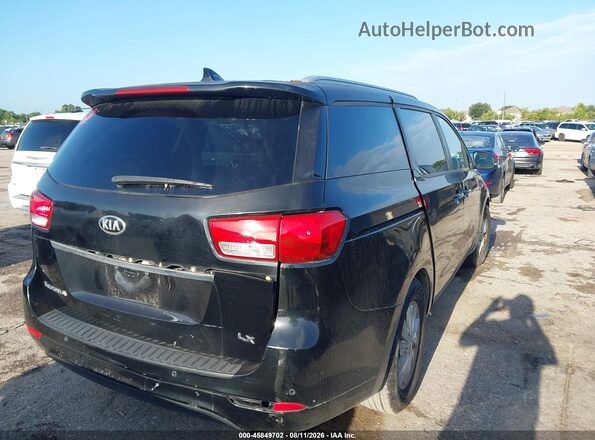 KNDMB5C11H6330428 2017 KIA SEDONA Black Задня права чверть