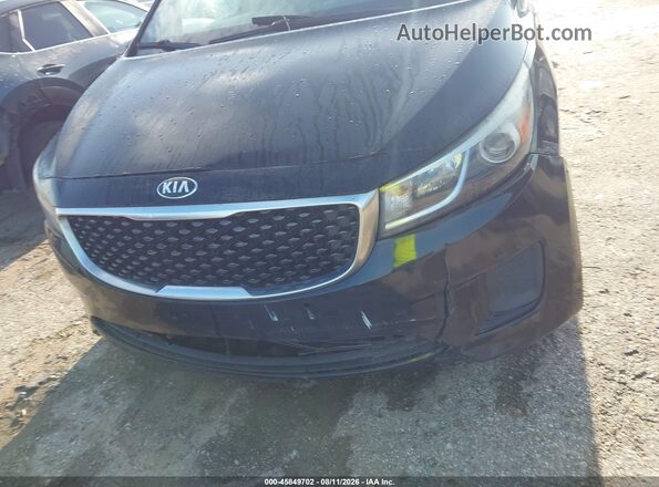 KNDMB5C11H6330428 2017 KIA SEDONA Black Вид щитка приладів