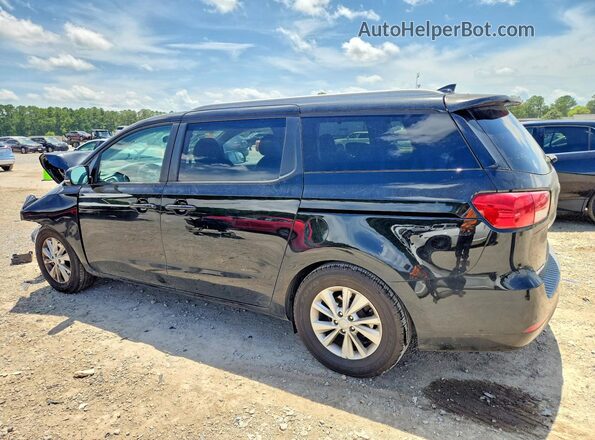 KNDMB5C11J6425383 2018 KIA SEDONA Black Trasero izquierdo