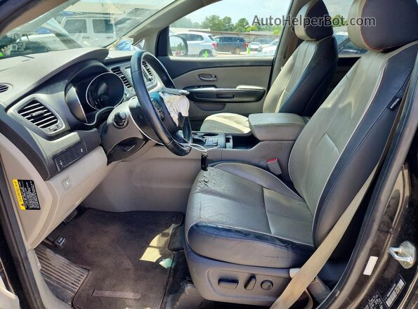 KNDMB5C11J6425383 2018 KIA SEDONA Black Vista interior delantera