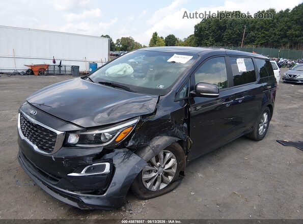 KNDMB5C11K6525484 2019 KIA SEDONA Gray Przód lewy