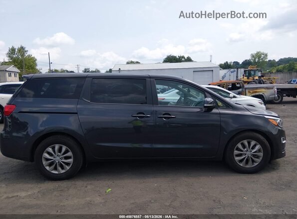 KNDMB5C11K6525484 2019 KIA SEDONA Gray Widok wnętrza z tyłu