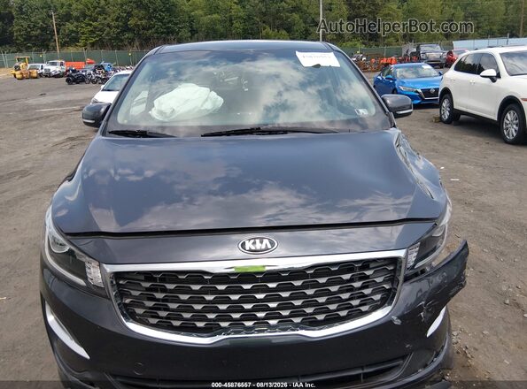 KNDMB5C11K6525484 2019 KIA SEDONA Gray Widok zestawu wskaźników