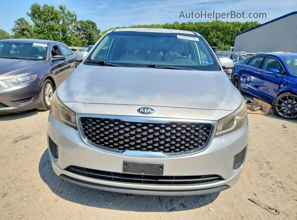 KNDMB5C12G6083709 2016 KIA SEDONA Silver წინა ხედი