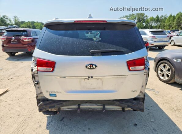 KNDMB5C12G6083709 2016 KIA SEDONA Silver უკანა ხედი