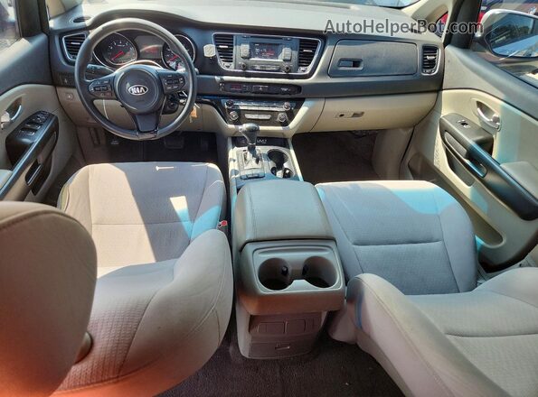 KNDMB5C12G6083709 2016 KIA SEDONA Silver წინა პანელის ხედი