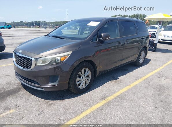 KNDMB5C12G6151460 2016 KIA SEDONA Gray Front left