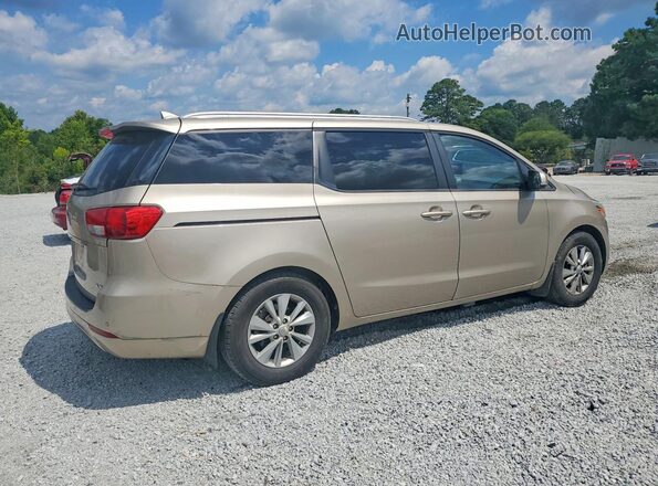KNDMB5C12G6200463 2016 KIA SEDONA Tan უკანა მარჯვენა