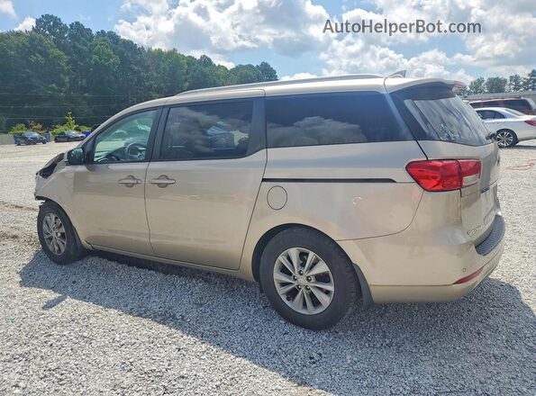 KNDMB5C12G6200463 2016 KIA SEDONA Tan უკანა მარცხენა
