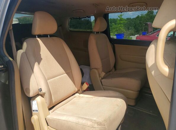 KNDMB5C12G6200463 2016 KIA SEDONA Tan უკანა სალონის ხედი