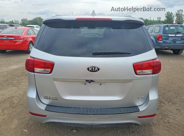 KNDMB5C12G6212905 2016 KIA SEDONA Silver Widok z tyłu