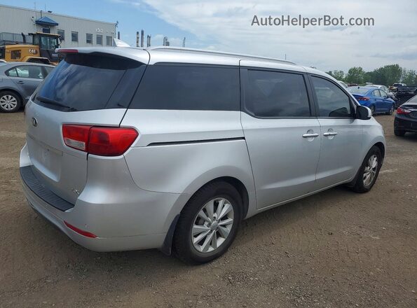 KNDMB5C12G6212905 2016 KIA SEDONA Silver Tył prawy