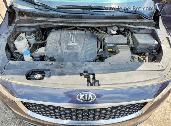 KNDMB5C12H6224635 2017 KIA SEDONA Синий Вид подкапотного пространства