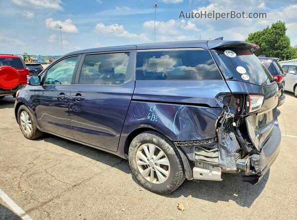 KNDMB5C12H6224635 2017 KIA SEDONA Синий Задняя левая четверть