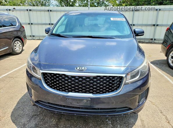 KNDMB5C12H6224635 2017 KIA SEDONA Синий Вид спереди