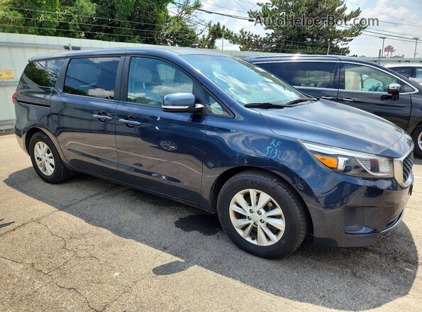 KNDMB5C12H6224635 2017 KIA SEDONA Синий Передняя правая четверть