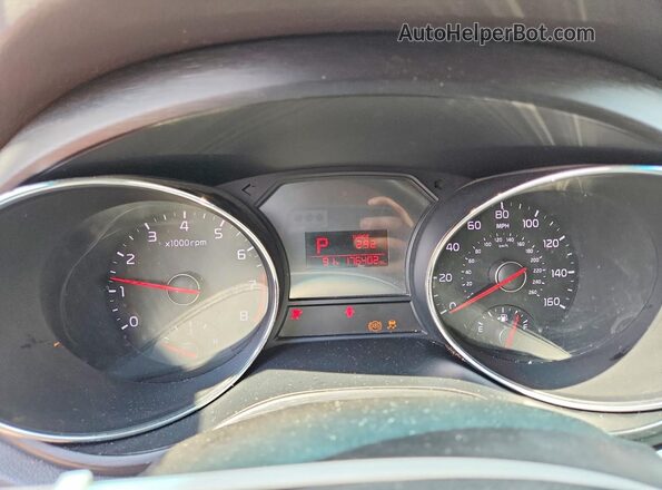 KNDMB5C12H6224635 2017 KIA SEDONA Синий Вид щитка приборов