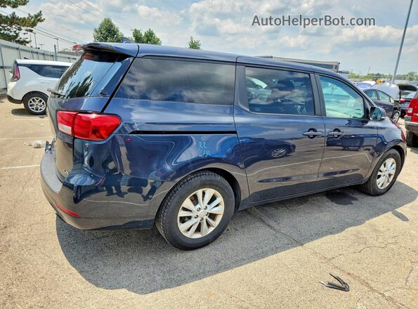 KNDMB5C12H6224635 2017 KIA SEDONA Синий Задняя правая четверть