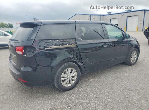 KNDMB5C12H6301892 2017 KIA SEDONA Black Tył prawy