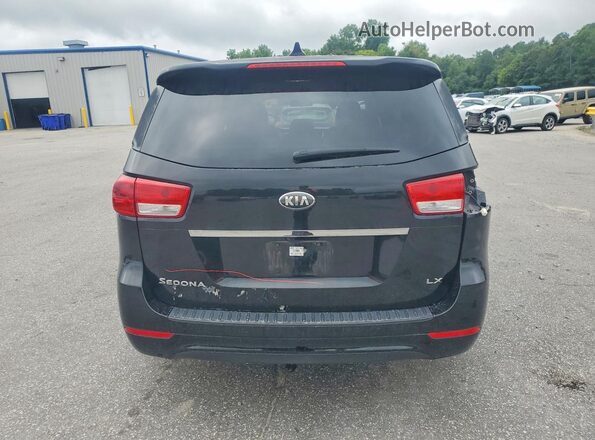 KNDMB5C12H6301892 2017 KIA SEDONA Black Widok z tyłu
