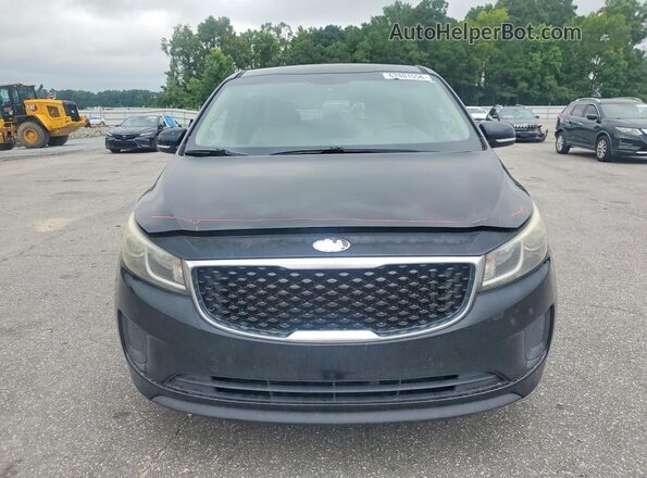 KNDMB5C12H6301892 2017 KIA SEDONA Black Widok z przodu