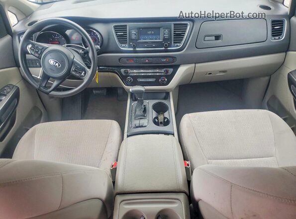 KNDMB5C12H6301892 2017 KIA SEDONA Black Widok deski rozdzielczej