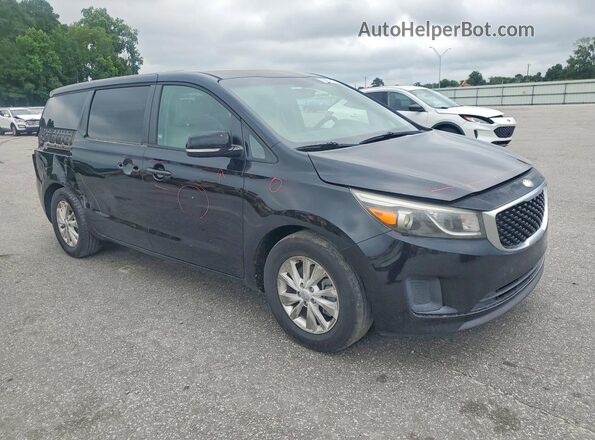 KNDMB5C12H6301892 2017 KIA SEDONA Black Przód prawy