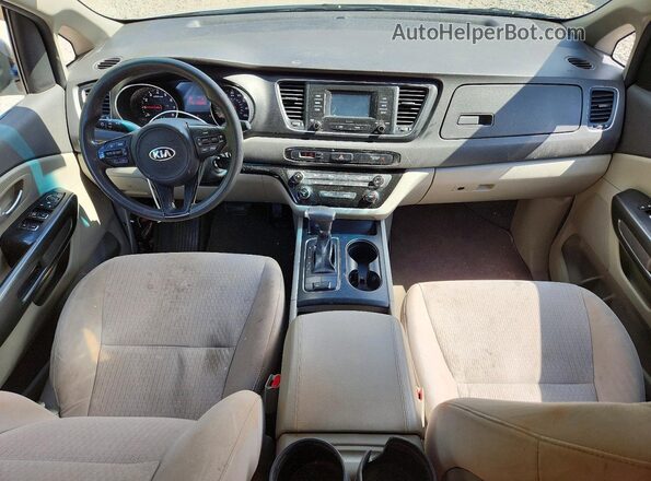 KNDMB5C12J6368076 2018 KIA SEDONA Silver Вид панелі приладів
