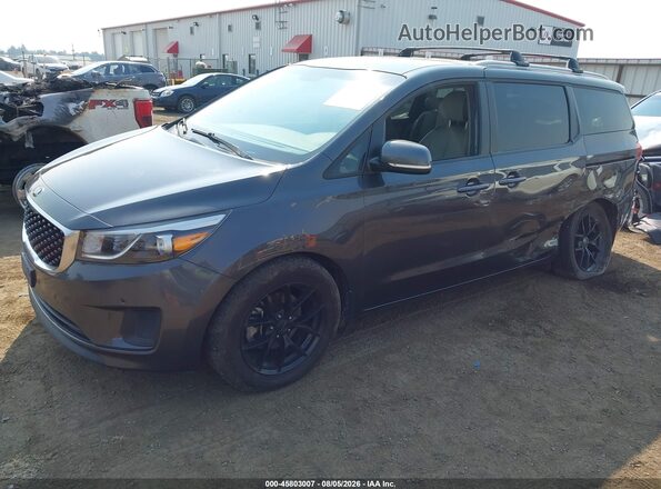 KNDMB5C12J6399537 2018 KIA SEDONA Black წინა მარცხენა ხედი სამი მეოთხედიდან