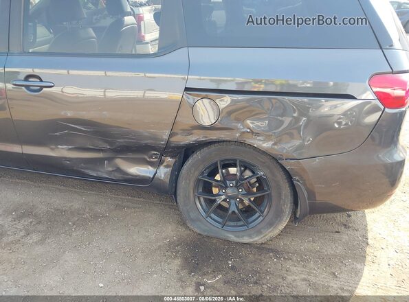 KNDMB5C12J6399537 2018 KIA SEDONA Black წინა ხედი