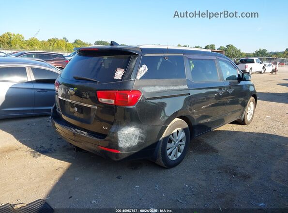 KNDMB5C13G6127958 2016 KIA SEDONA Black უკანა მარჯვენა