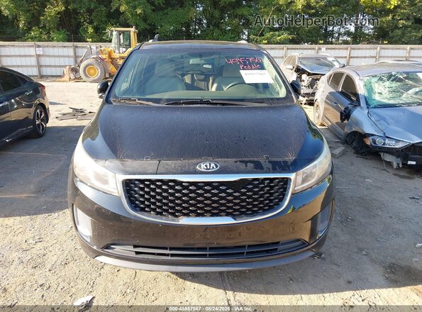 KNDMB5C13G6127958 2016 KIA SEDONA Black წინა ხედი