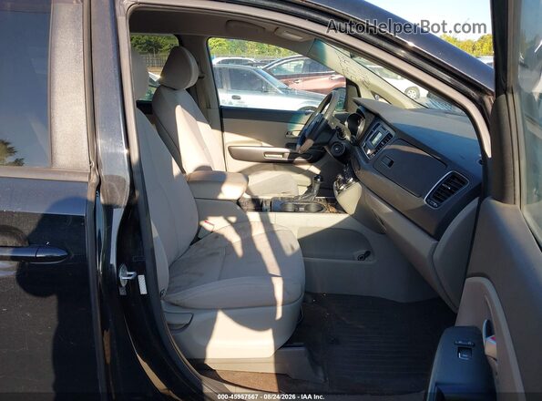 KNDMB5C13G6127958 2016 KIA SEDONA Black წინა სალონის ხედი
