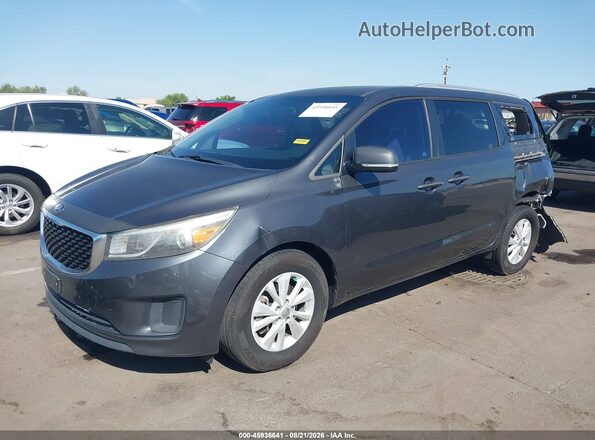 KNDMB5C13G6175797 2016 KIA SEDONA Gray Przód lewy