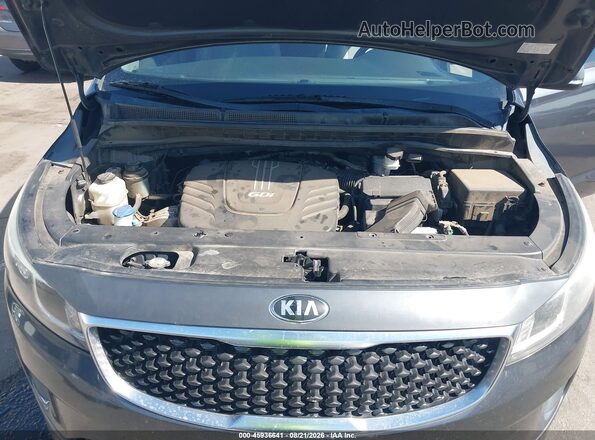KNDMB5C13G6175797 2016 KIA SEDONA Gray Widok z tyłu