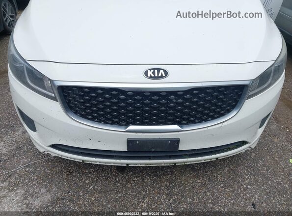 KNDMB5C13G6199193 2016 KIA SEDONA White Vista frontal