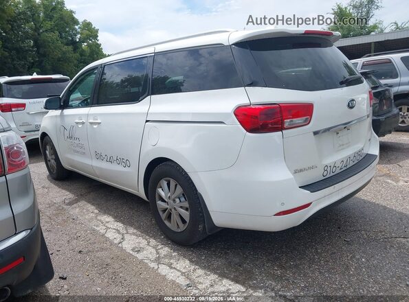 KNDMB5C13G6199193 2016 KIA SEDONA White Trasero izquierdo
