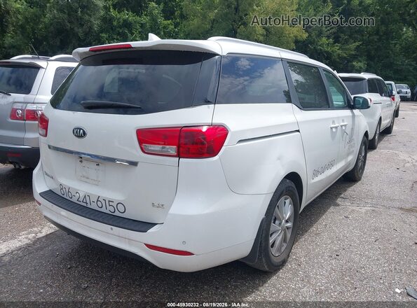 KNDMB5C13G6199193 2016 KIA SEDONA White Trasero derecho