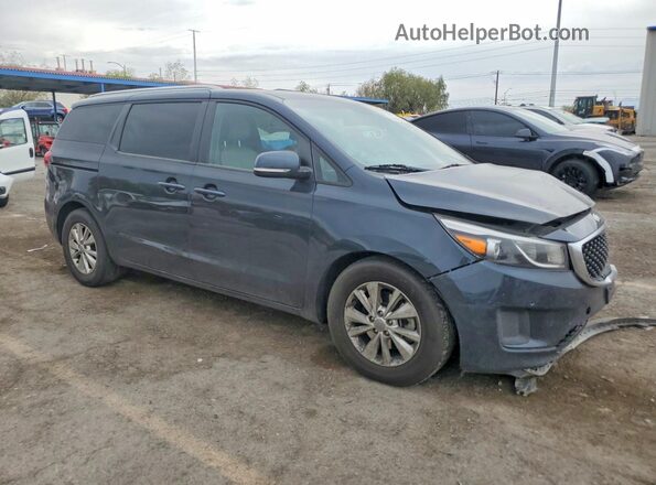 KNDMB5C13H6247907 2017 KIA SEDONA Gray Առջևի աջ