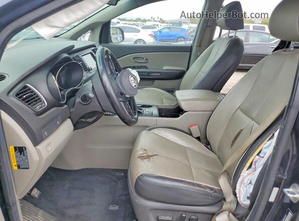 KNDMB5C13H6247907 2017 KIA SEDONA Gray Սալոնի դիմացի տեսք
