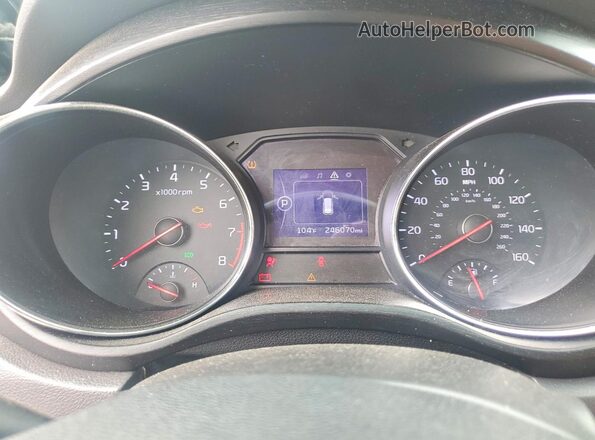 KNDMB5C13H6247907 2017 KIA SEDONA Gray Սարքավորումների վահանակի տեսք