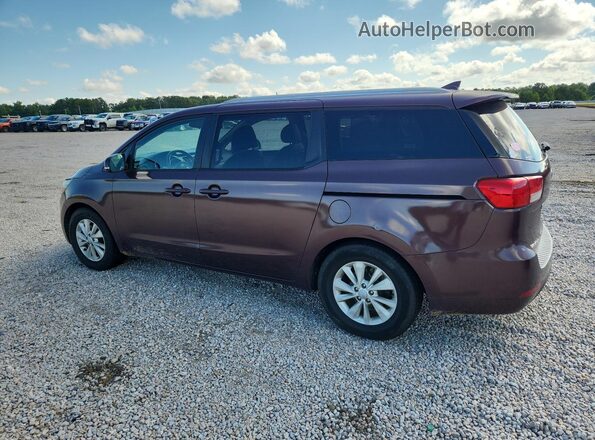 KNDMB5C13H6267431 2017 KIA SEDONA Бордовый Задняя левая четверть